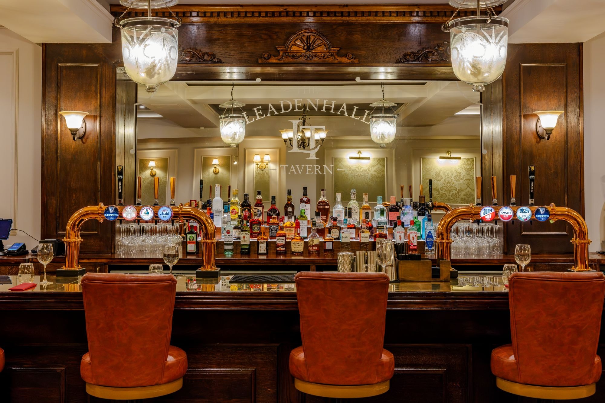 The bar at The Leadenhall Tavern in the City of London